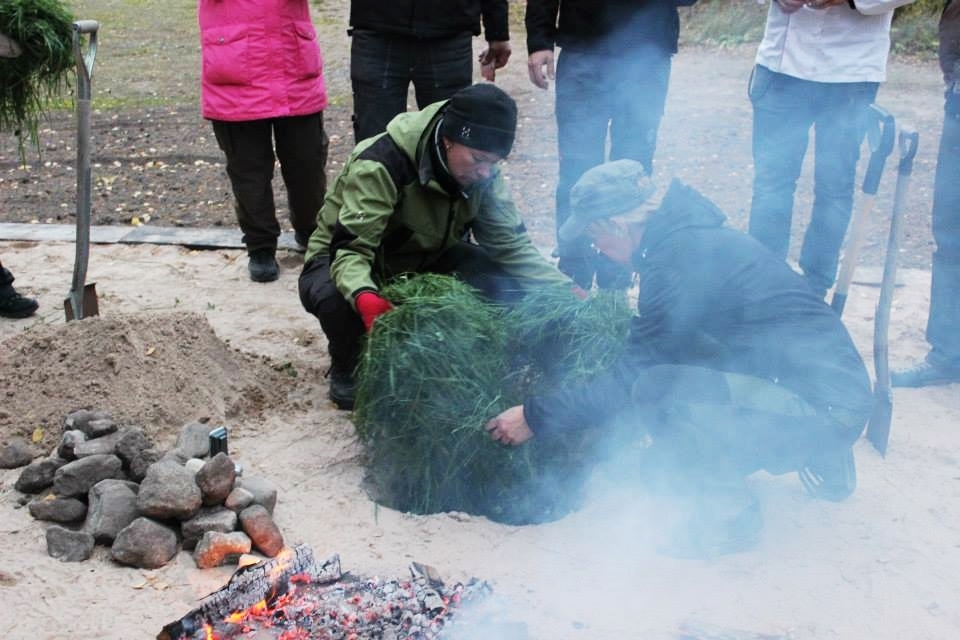 cook in the pit
